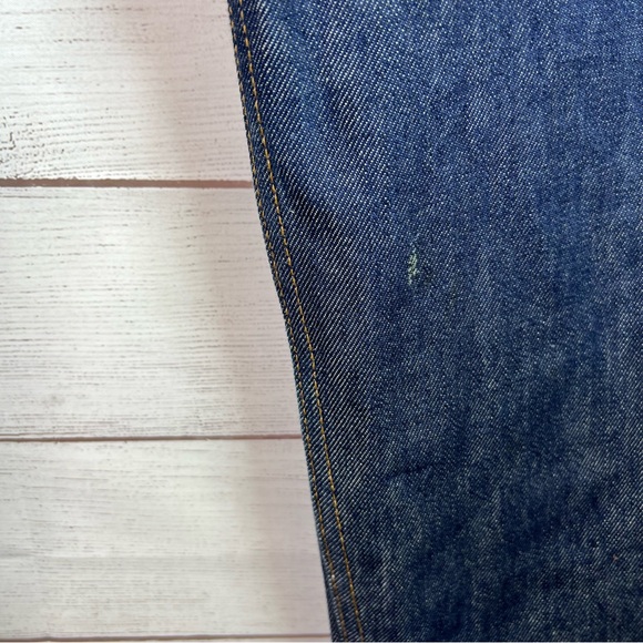 Levi’s Mens Dark Wash 501 Relaxed Denim Jeans Cotton Size 38x32 - Picture 7 of 12